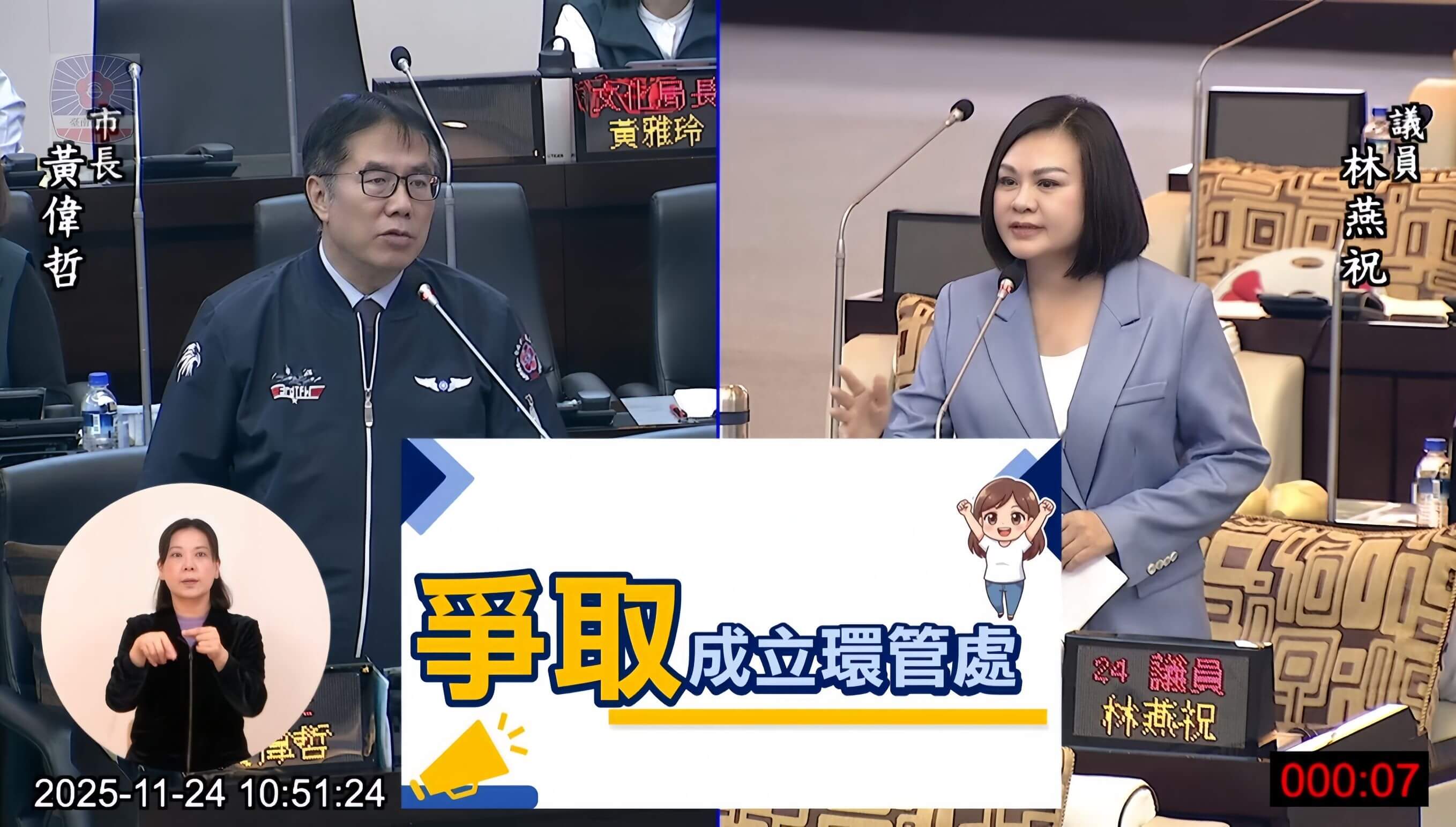 高雄垃圾山、台南火燒山!    林燕祝在議會痛批：還要燒多久？