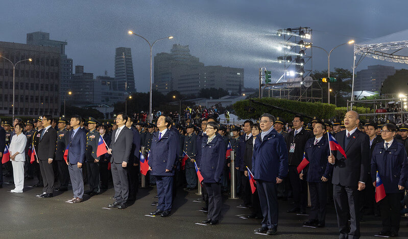 總統與副總統出席元旦升旗典禮　與國人共同迎接嶄新的一年